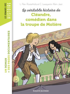 cover image of La véritable histoire de Cléandre, jeune comédien de la troupe de Molière
